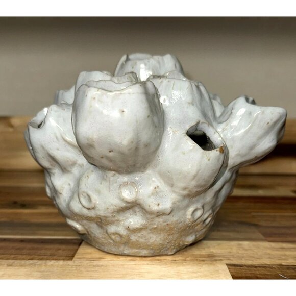 White Ceramic Vase With 17 Openings Centerpiece Decor - Picture 7 of 9